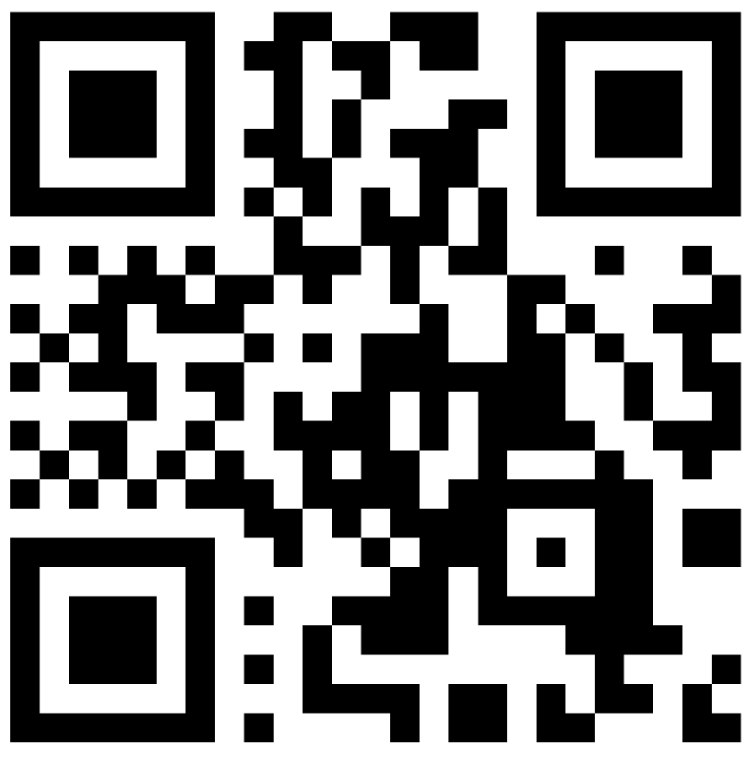 QR code for downloading the Hoppy app