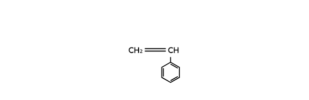 Styrene with phenyl ring